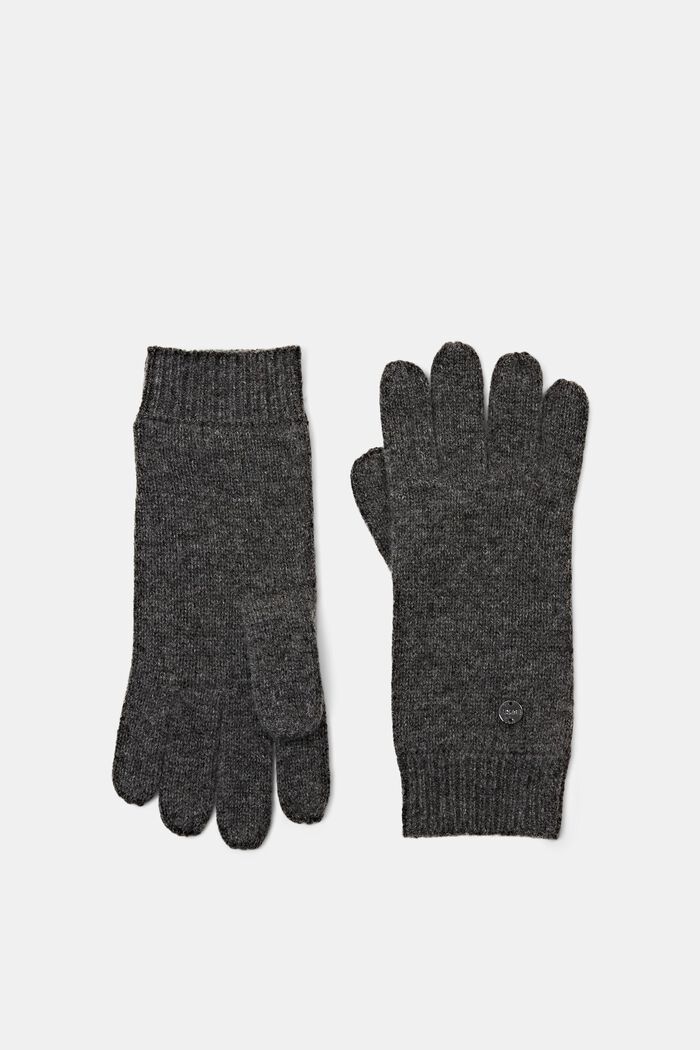 S kašmírem: rukavice ze směsi s vlnou
