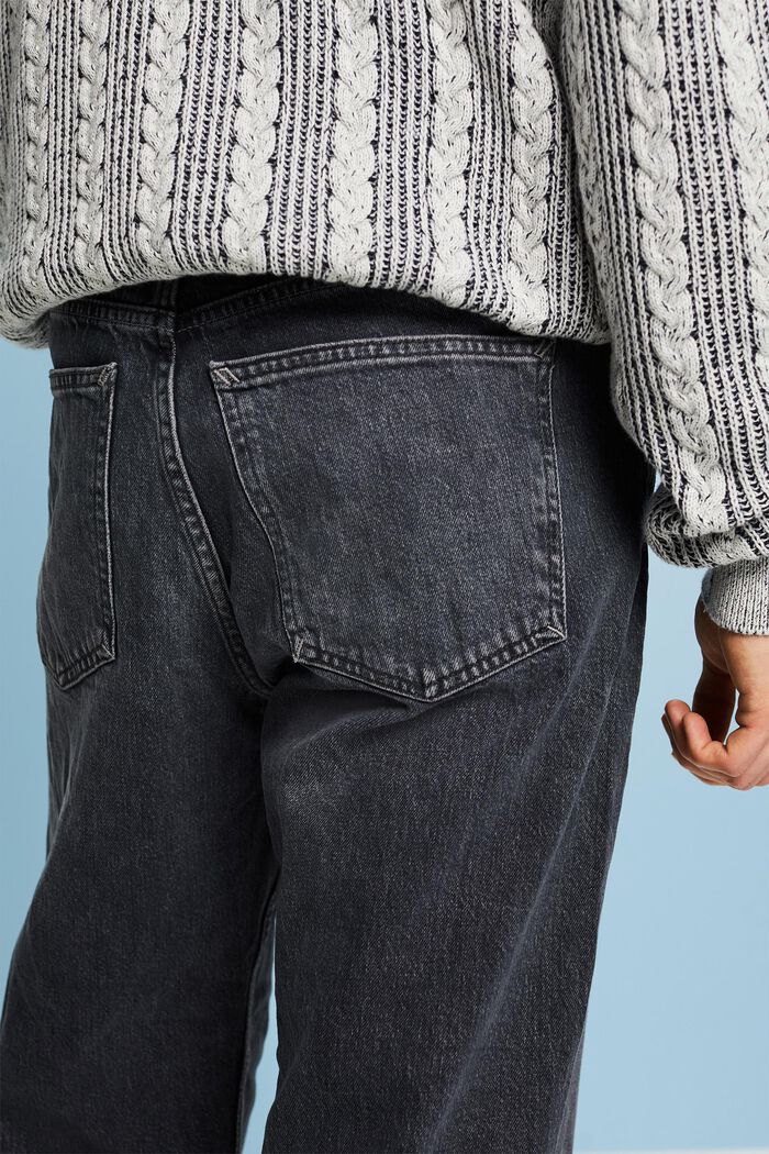 Retro pohodlné džíny se středně vysokým pasem, BLACK MEDIUM WASHED, detail image number 3