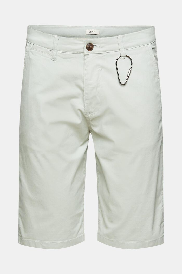 Krátké kalhoty z bio bavlny, LIGHT KHAKI, detail image number 8