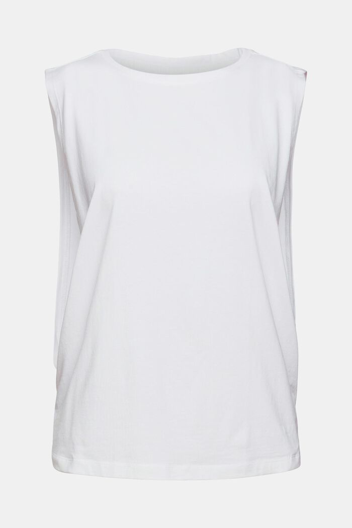 Tričko s hlubokými průramky, WHITE, overview