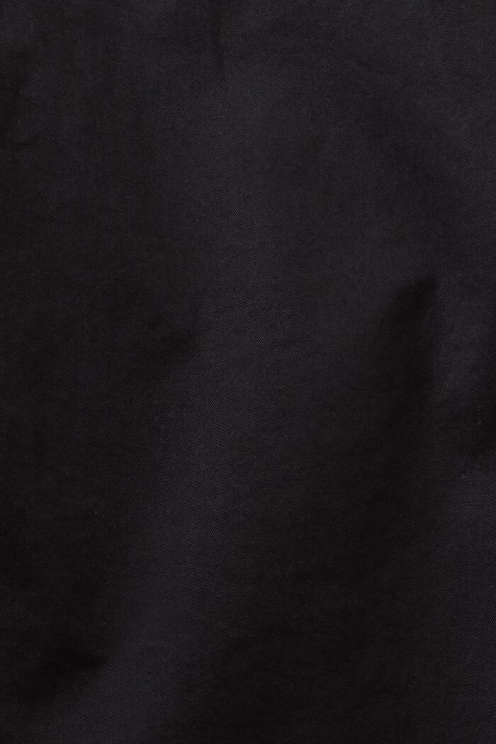 Zkrácené chino kalhoty z bio bavlny, BLACK COLORWAY, detail image number 6