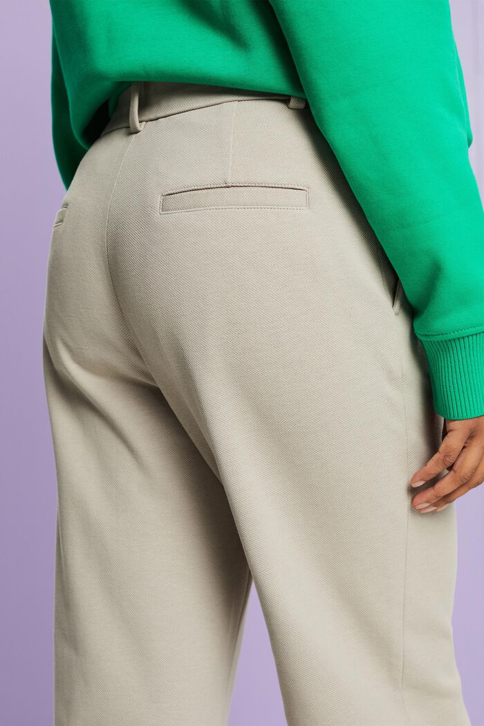 Kalhoty se širokými nohavicemi, ze směsi s bio bavlnou, LIGHT GREY, detail image number 2