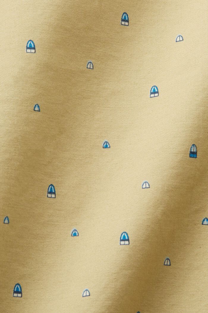 Vzorované šortky bez zapínání, strečová bavlna, PASTEL GREEN, detail image number 6