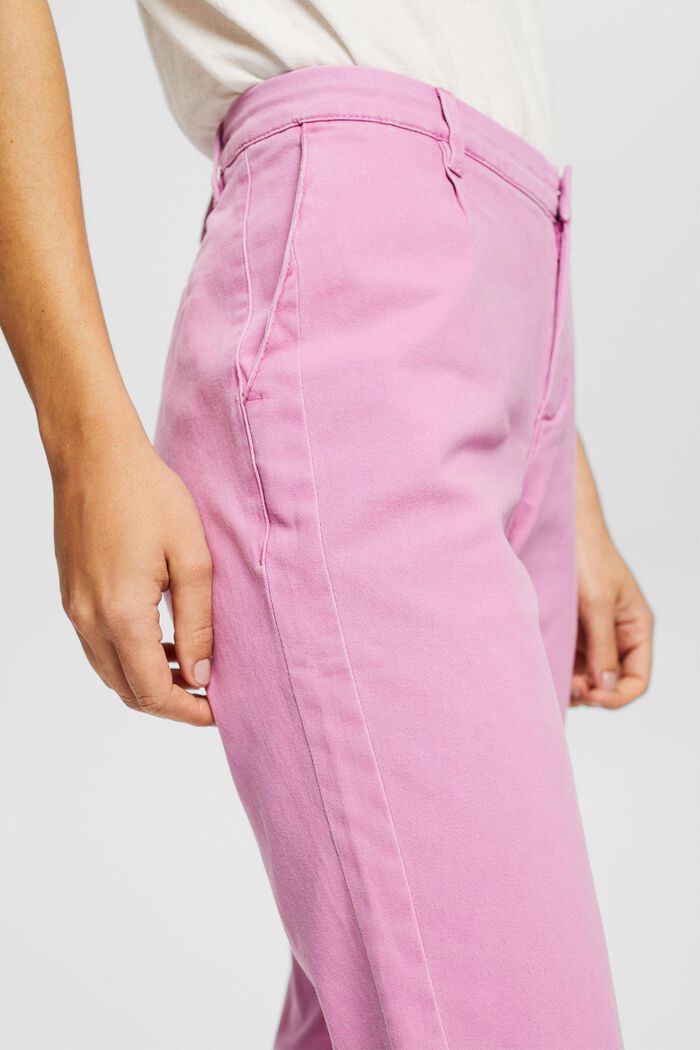 Kalhoty chino z bavlny, PINK, detail image number 2
