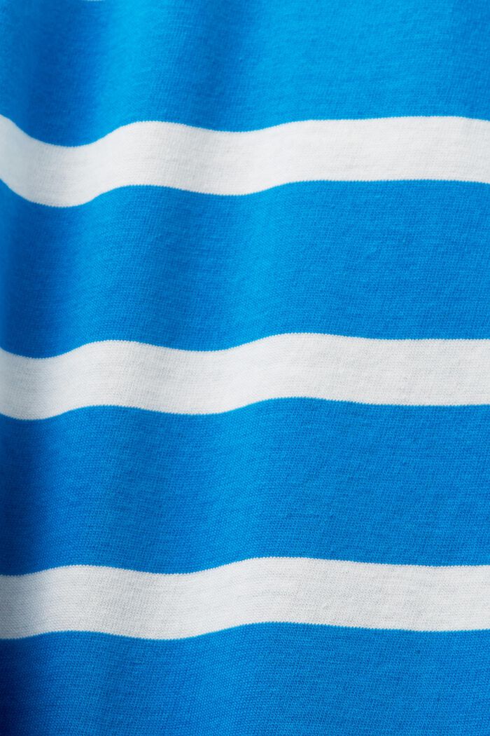 Pruhované tričko z bavlněného žerzeje, BLUE, detail image number 6