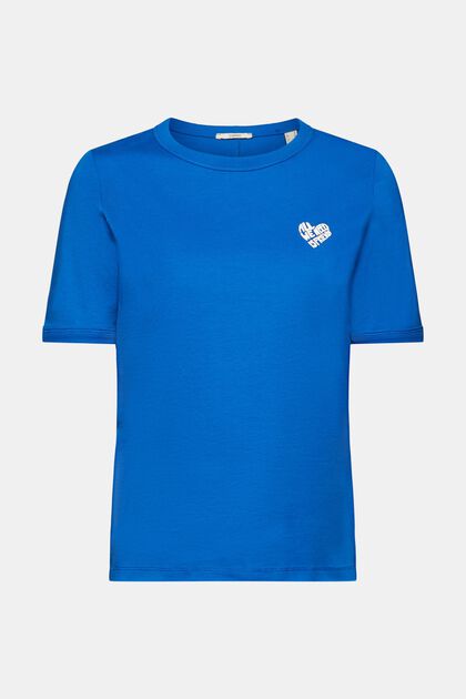 Bavlněné tričko s logem ve tvaru srdce
