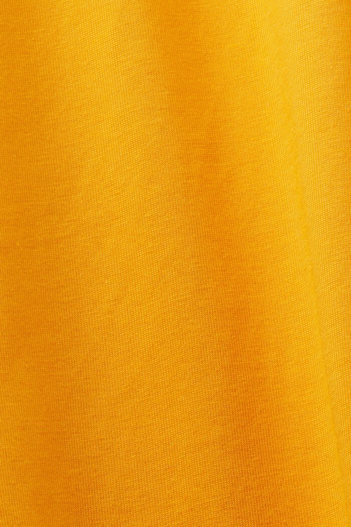 Bavlněné tričko se stojáčkem a logem, GOLDEN ORANGE, detail image number 6