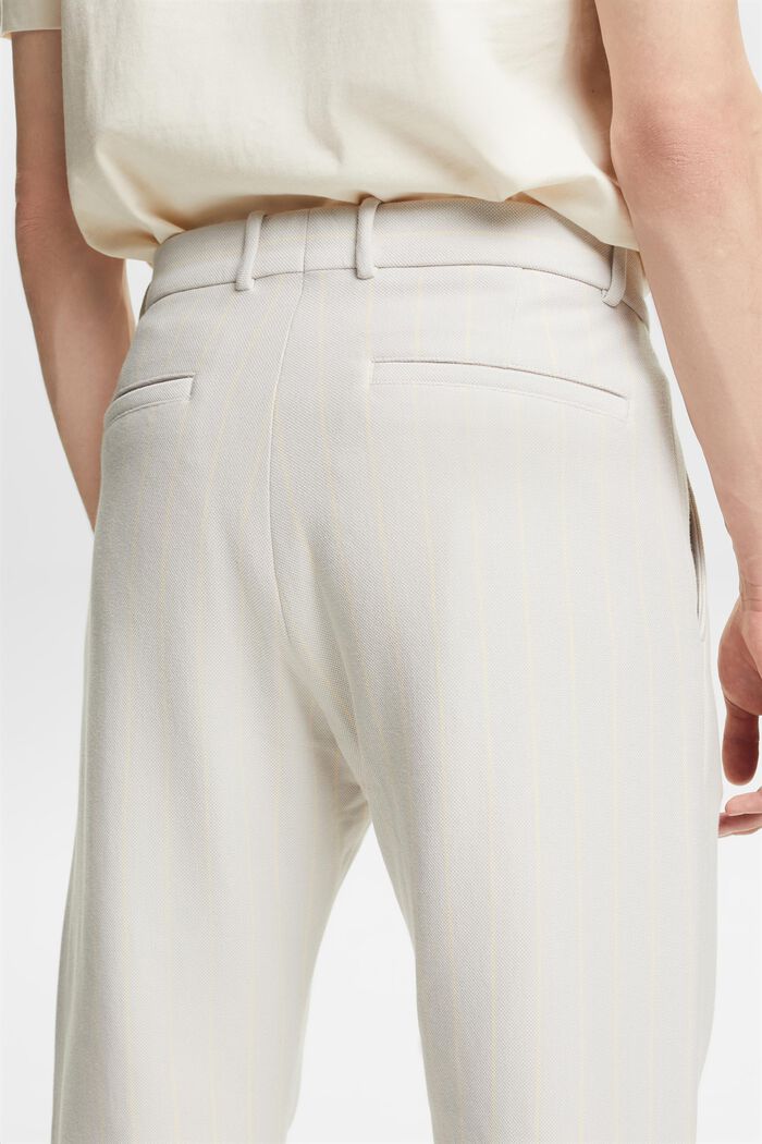 Oblekové kalhoty s vlasovým proužkem, z piké, LIGHT GREY, detail image number 3