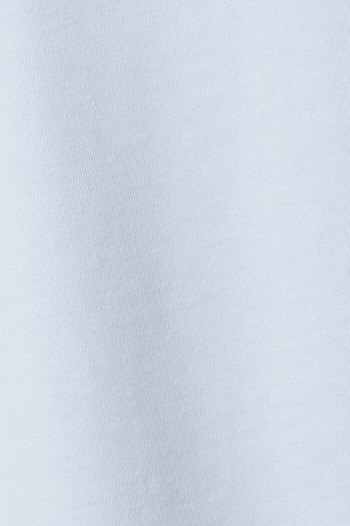 Unisex tričko s logem, z bavlněného žerzeje, PASTEL BLUE, detail image number 6