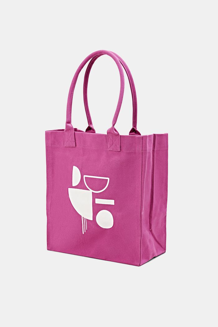 Plátěná nákupní taška s potiskem, PINK FUCHSIA, detail image number 2