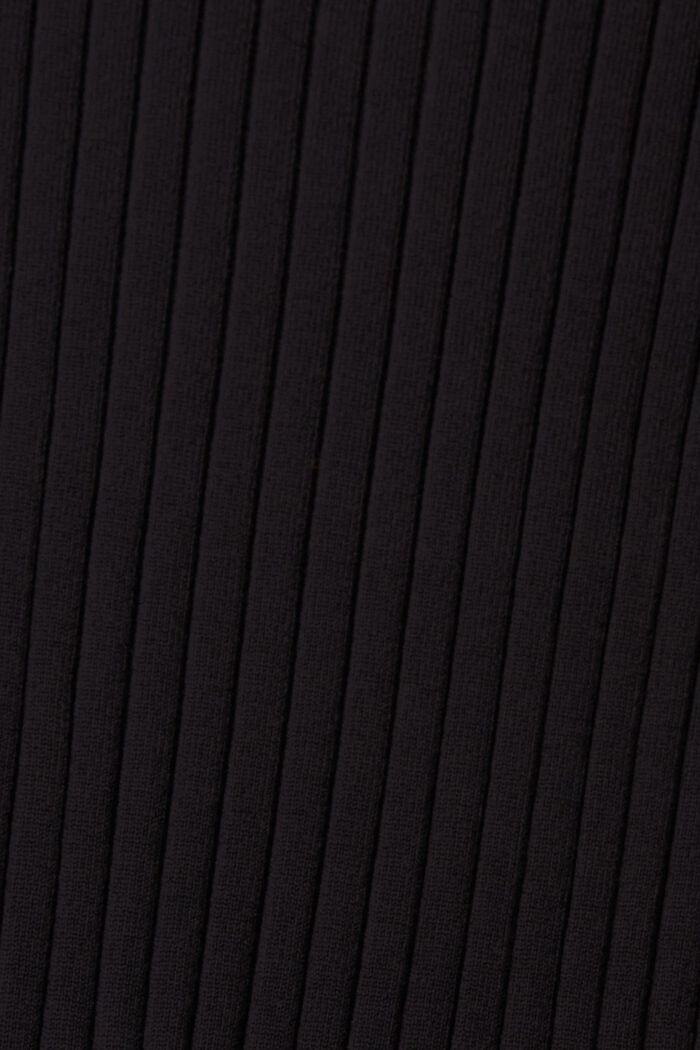Pruhované pletené midi šaty, BLACK, detail image number 4