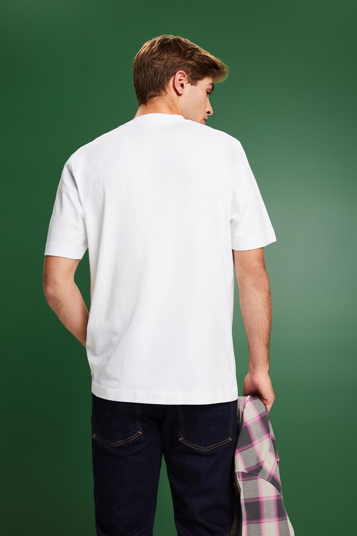 Tričko s krátkým rukávem a s logem, WHITE, detail image number 2