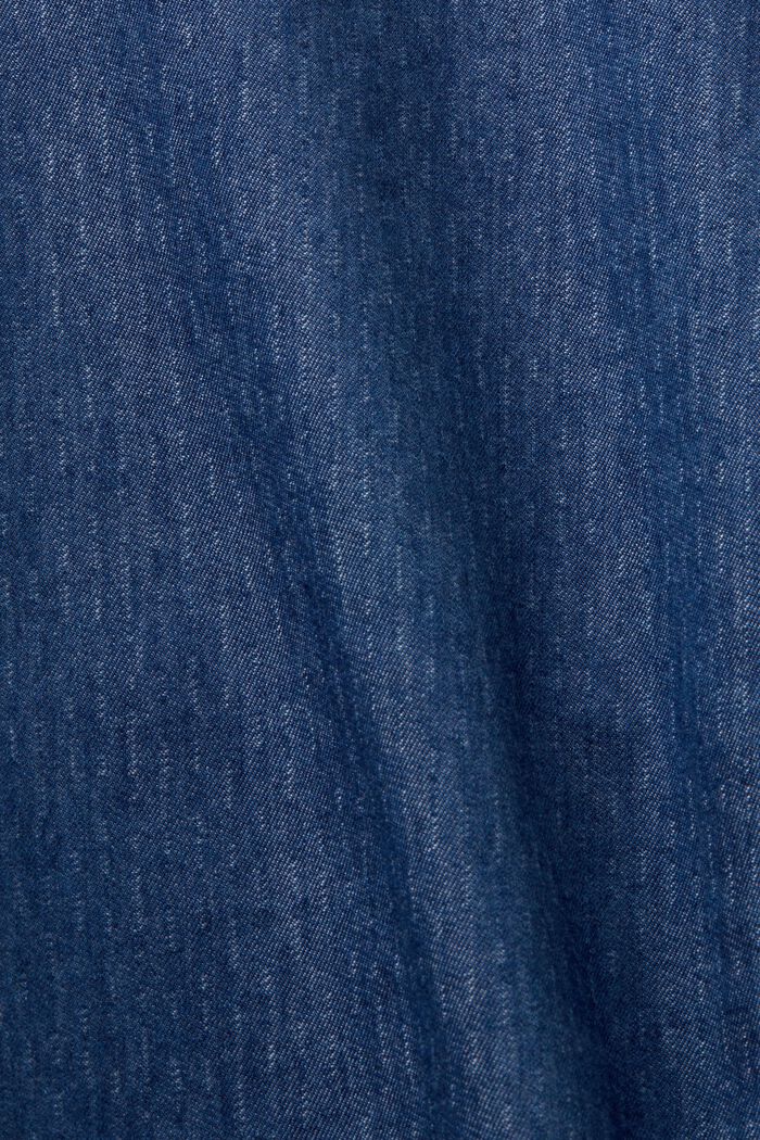 Lehká denimová halenka, 100% bavlna, BLUE MEDIUM WASHED, detail image number 5