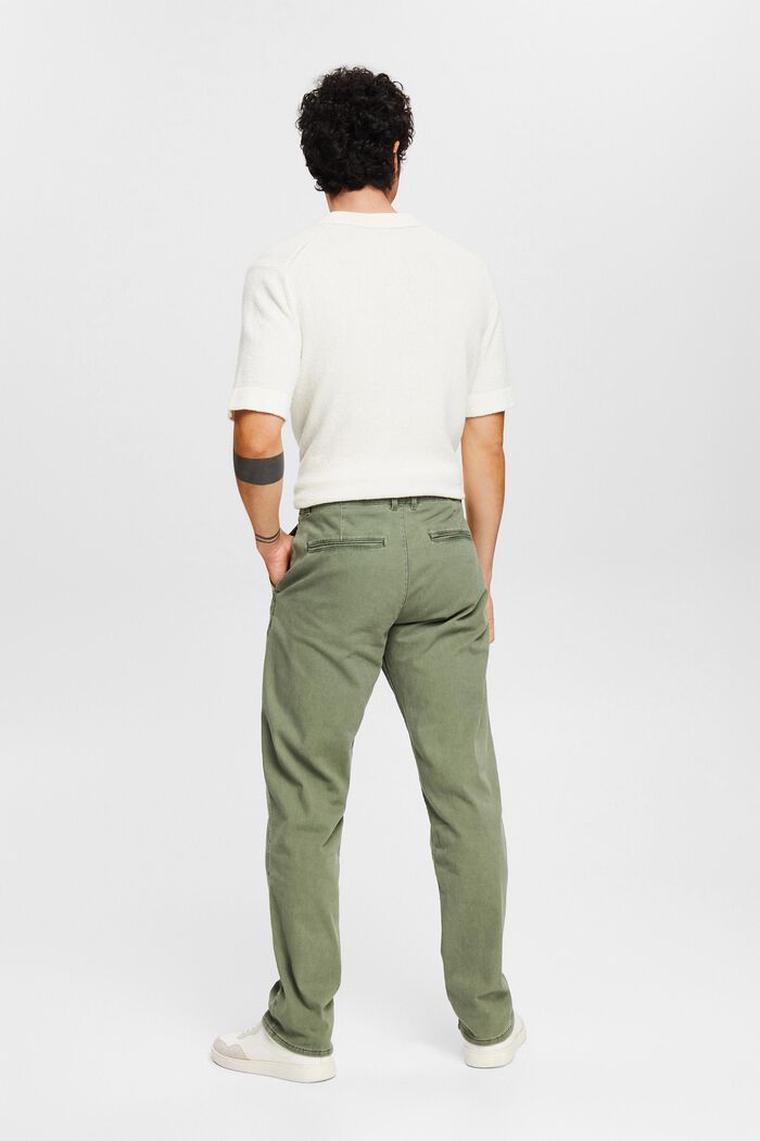 Kalhoty chino z bavlny, GREEN, detail image number 3