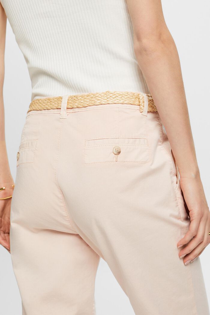 Chino kalhoty s páskem, PASTEL PINK, detail image number 4