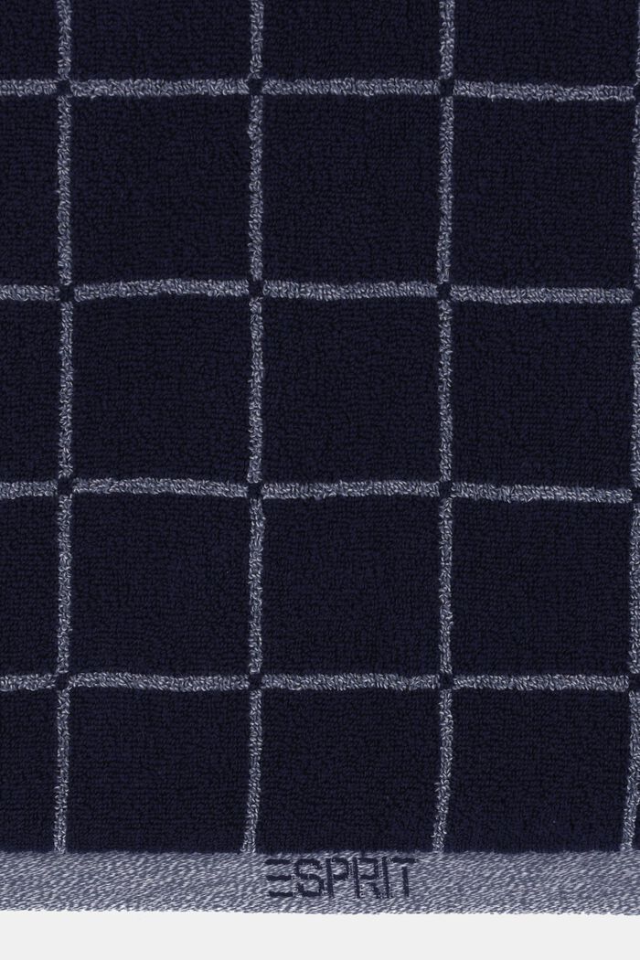 Melírovaná osuška s kostkovaným vzorem, NAVY BLUE, detail image number 1