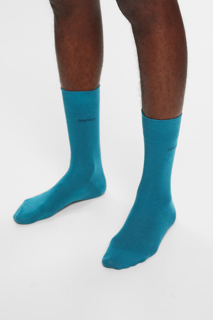 2 páry ponožek, bio bavlna, PEACOCK, detail image number 1