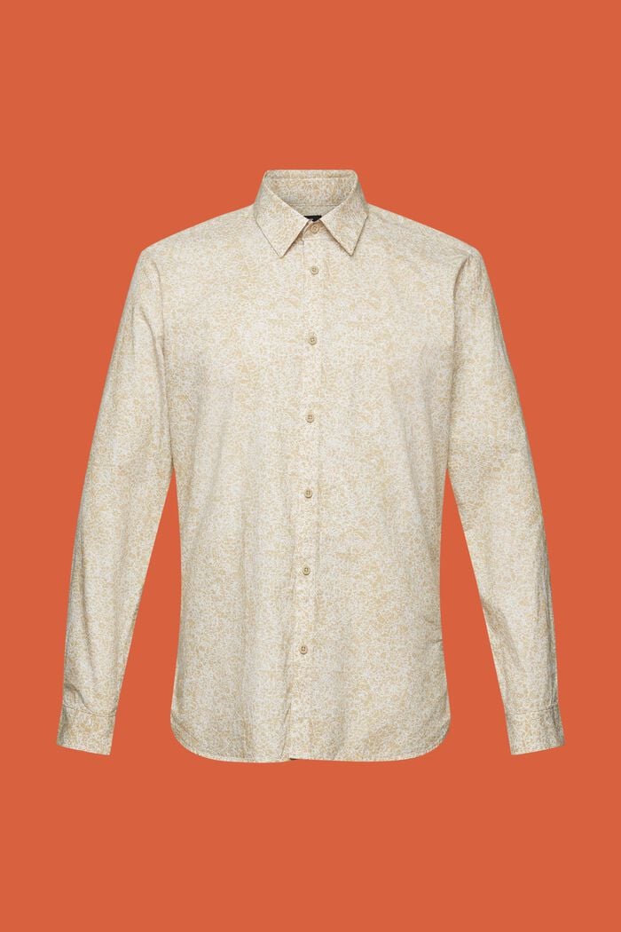 Vzorovaná košile, 100% bavlna, SAND, detail image number 5