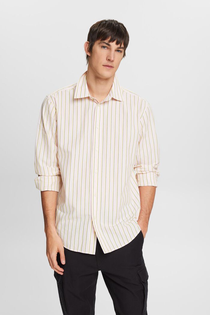 Pruhovaná bavlněná košile, PASTEL PINK, detail image number 0