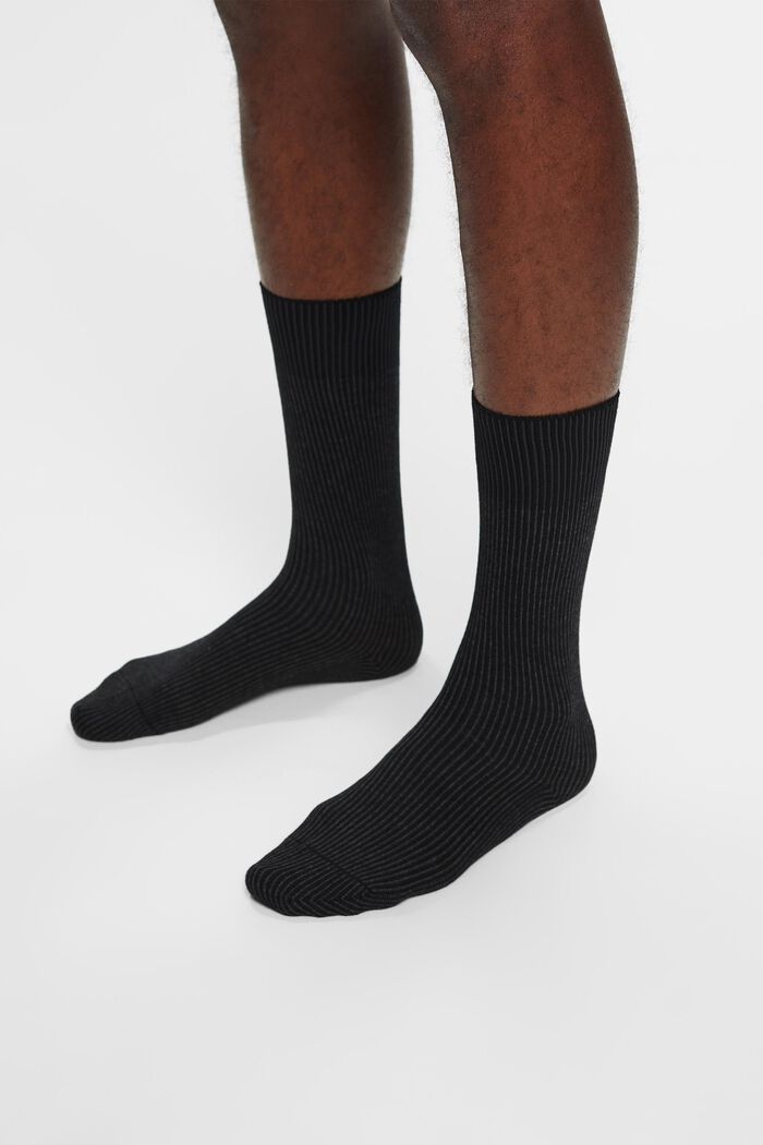 2 páry ponožek z pruhované pleteniny, SORTIMENT, detail image number 1