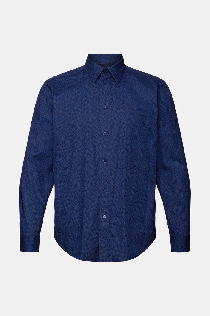 Vzorovaná košile, 100% bavlna, NAVY, detail image number 5