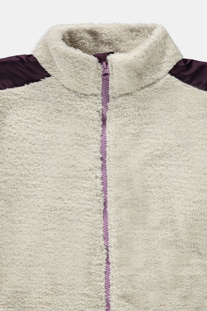 Nadýchaný flísový kabát, DUSTY NUDE, detail image number 2