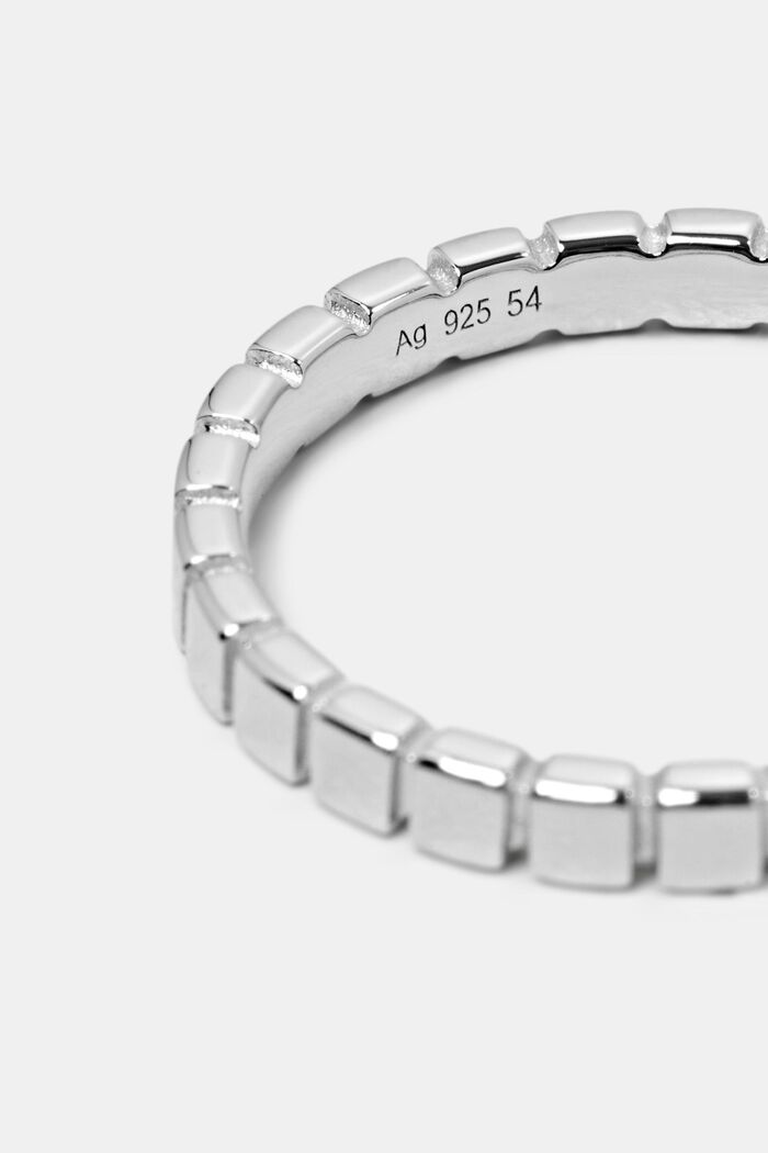 Tenký vroubkovaný prsten, sterlingové stříbro, SILVER, detail image number 1