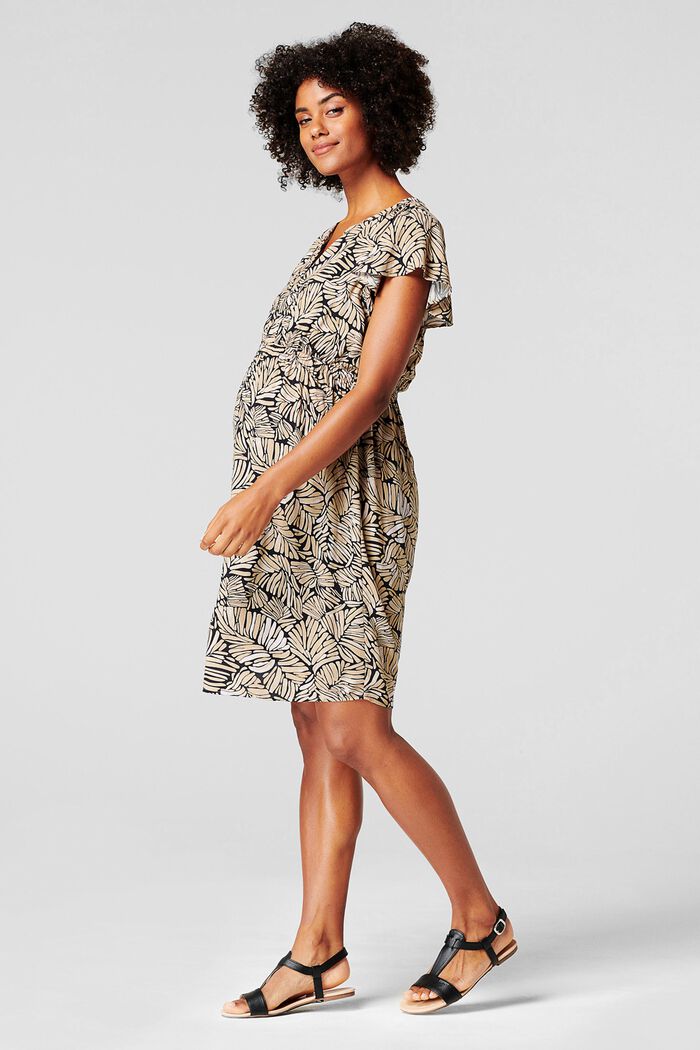 Šaty s funkcí kojení, z vláken LENZING™ ECOVERO™, BLACK INK, detail image number 5