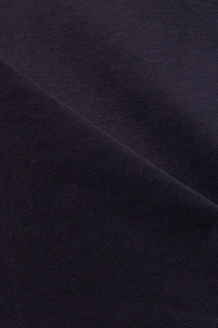 Bavlněné tričko s potiskem na předním dílu, NAVY, detail image number 4