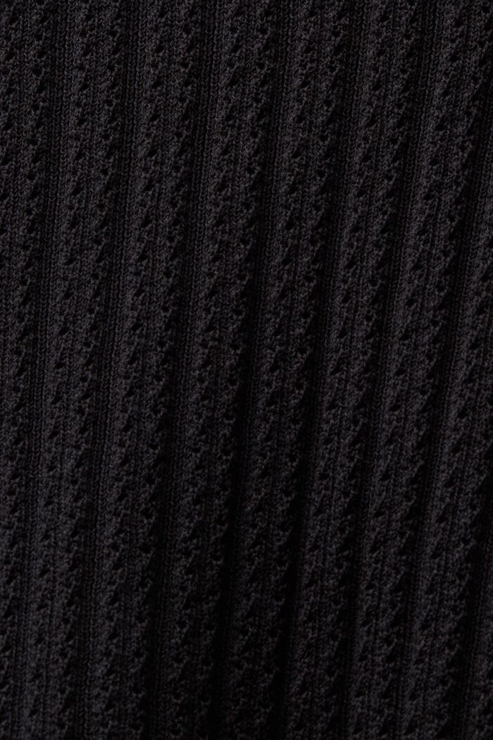 Tílko z dírkované pleteniny, BLACK, detail image number 4