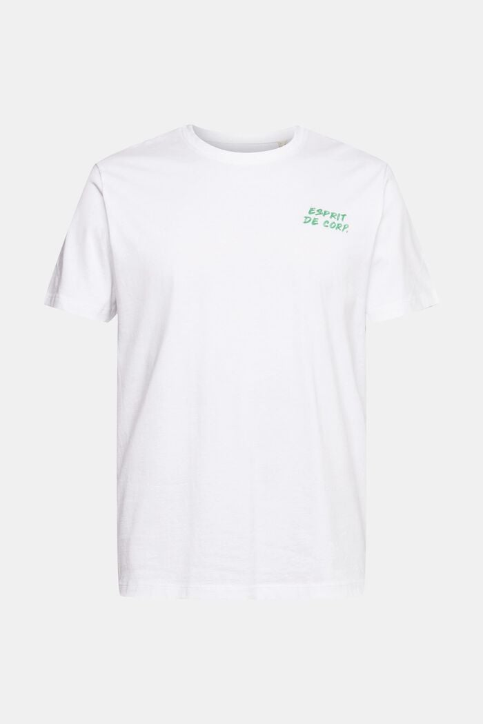 Žerzejové tričko s vyšitým logem, WHITE, detail image number 6