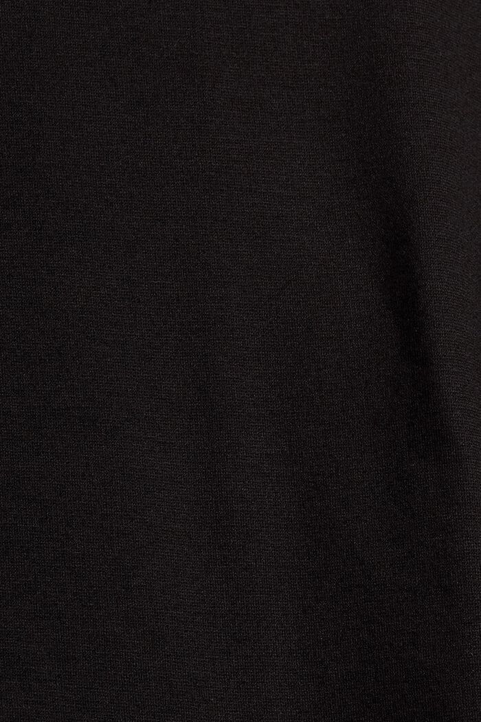 Žerzejové šaty s materiálem LENZING™ ECOVERO™, BLACK, detail image number 4