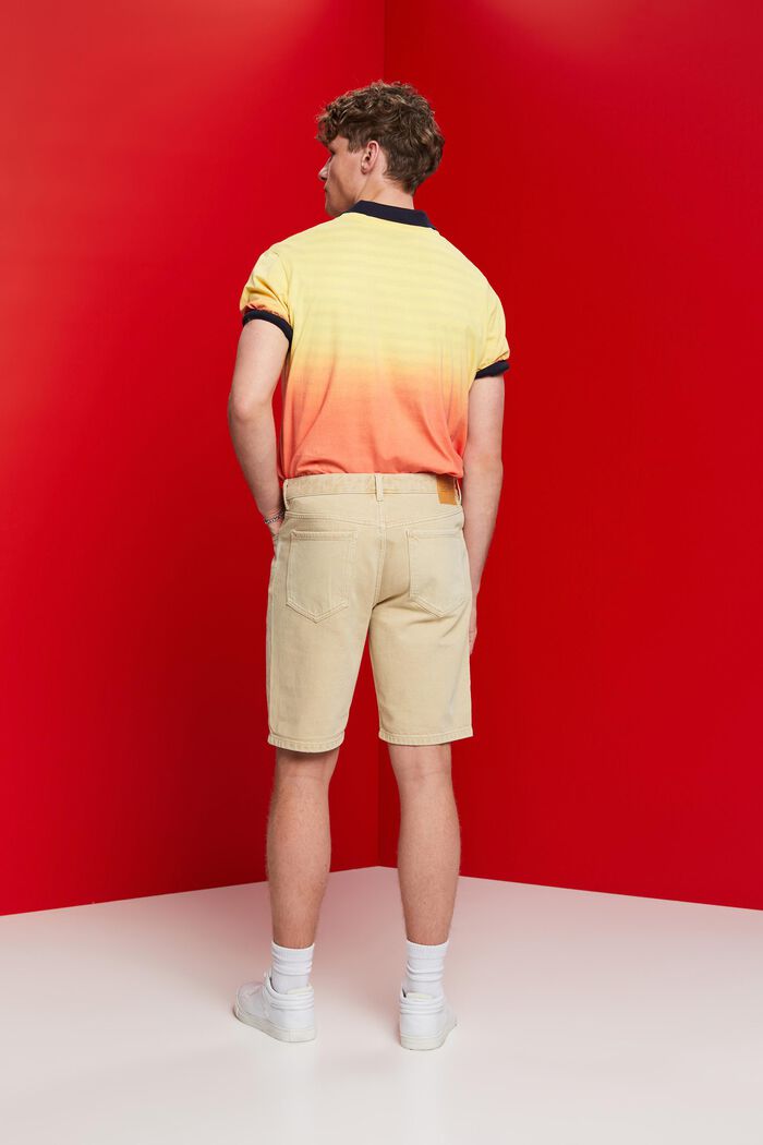 Barvené denimové šortky, SAND, detail image number 3
