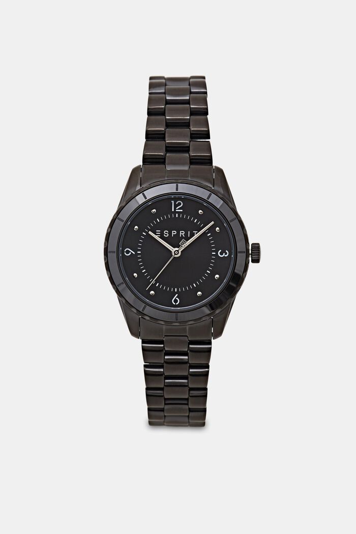 Nerezové hodinky s článkovým náramkem, BLACK, detail image number 0