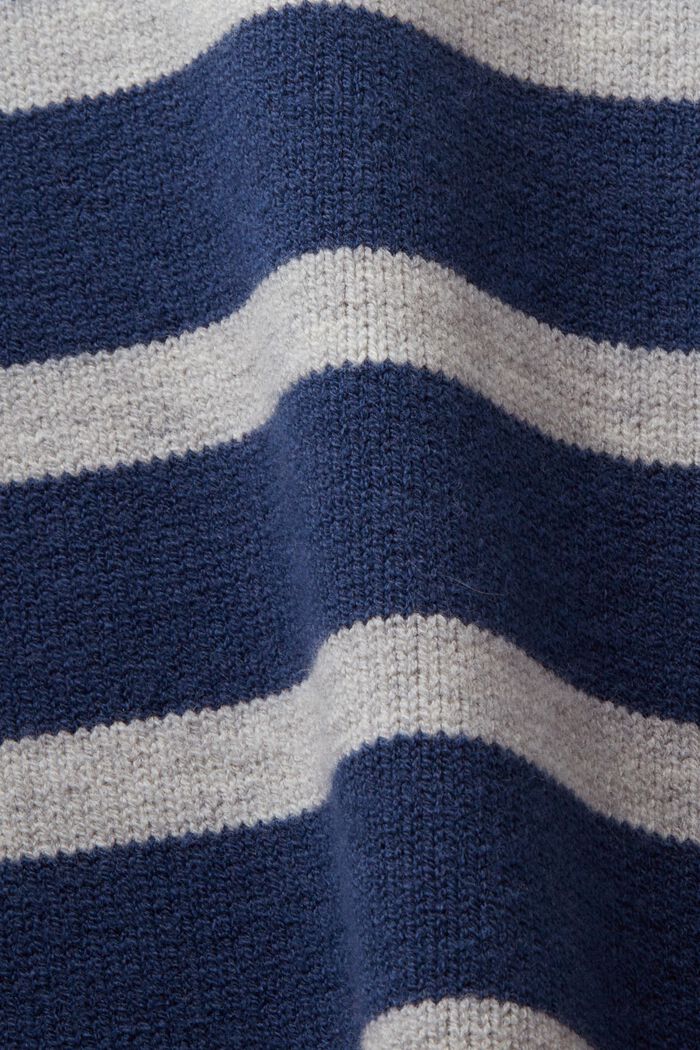 Pulovr s přiléhavým rolákovým límcem, GREY BLUE, detail image number 5