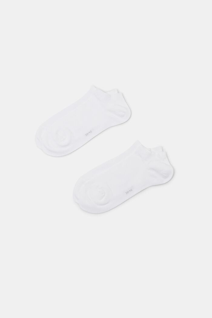 2 páry ponožek, bio bavlna, WHITE, detail image number 0
