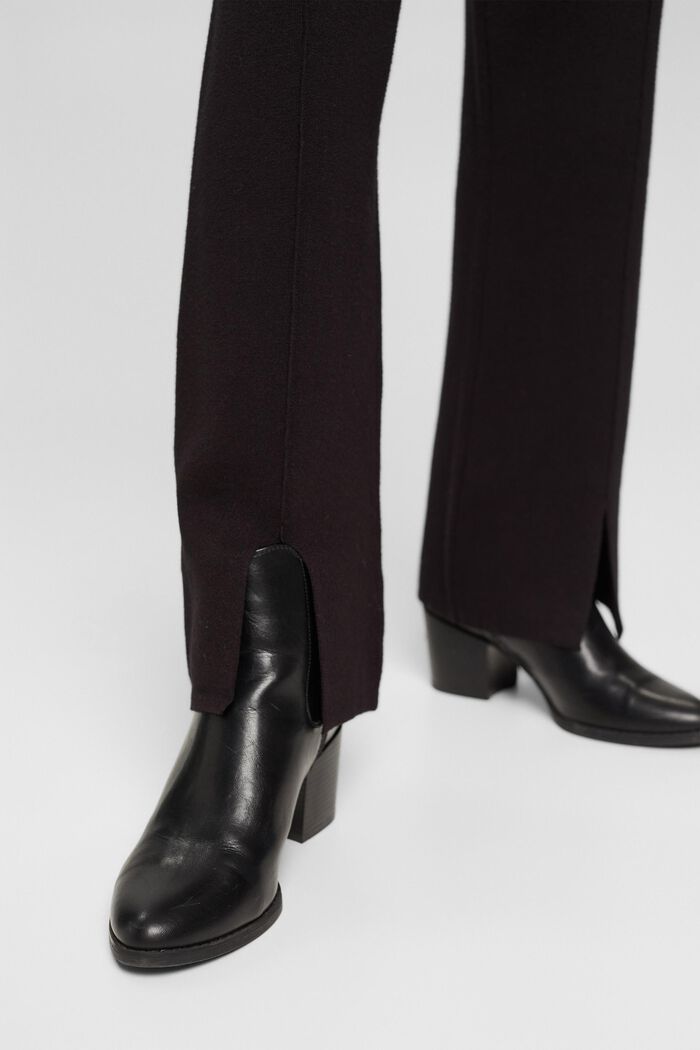Úpletové kalhoty LENZING™ ECOVERO™, BLACK, detail image number 5