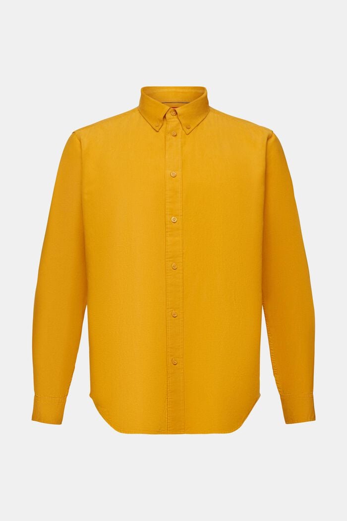 Manšestrová košile, 100% bavlna, NEW AMBER YELLOW, detail image number 6