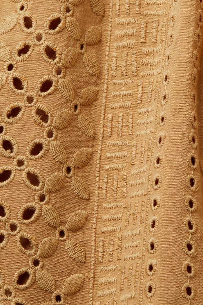 Vyšívané šortky, LENZING™ ECOVERO™, KHAKI BEIGE, detail image number 6