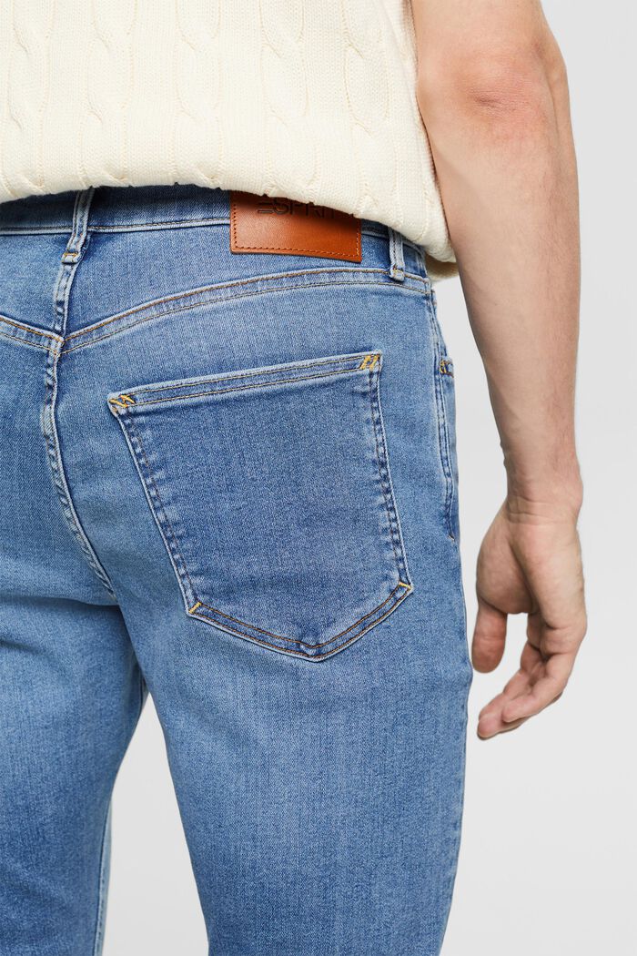Skinny džíny se střední výškou pasu, BLUE LIGHT WASHED, detail image number 3
