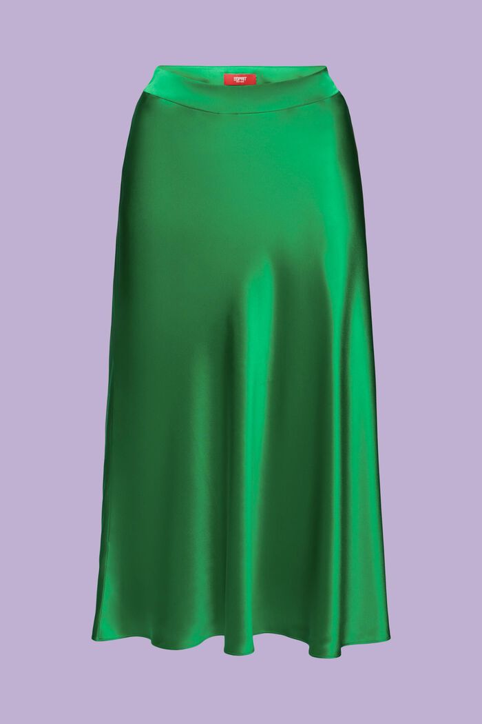 Hedvábná midi sukně, GREEN, detail image number 6