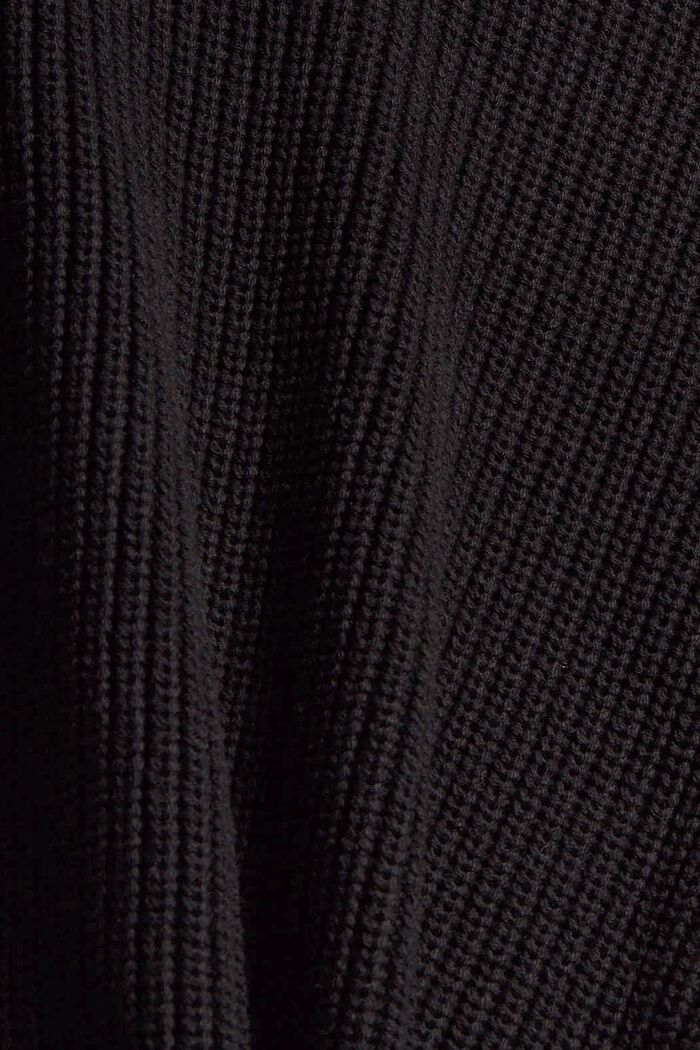 Halenka s nařasenými detaily, LENZING™ ECOVERO™, BLACK, detail image number 4