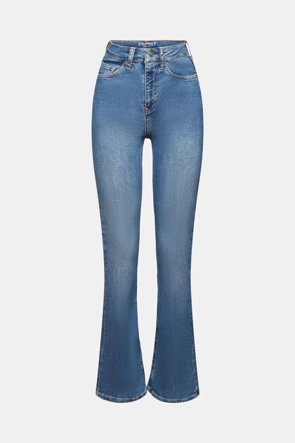 Bootcut strečové džíny s vysokým pasem