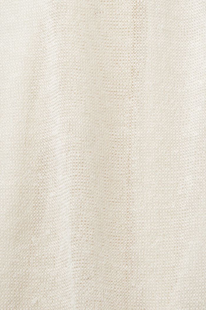 Průhledný pletený kardigan, CREAM BEIGE, detail image number 4