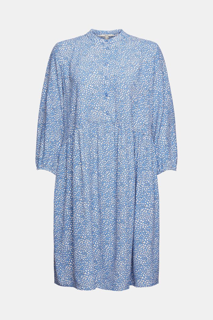 Vzorované šaty, LENZING™ ECOVERO™, LIGHT BLUE LAVENDER, detail image number 4