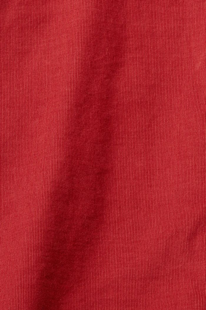 Košilová halenka z jemného manšestru, TERRACOTTA, detail image number 5