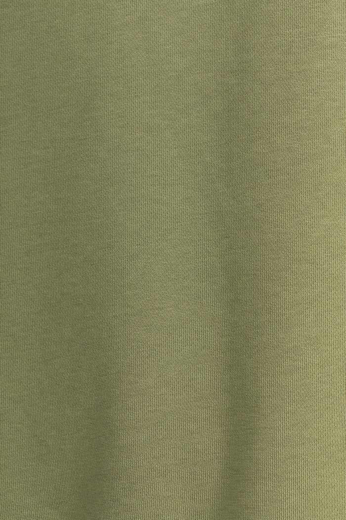 Unisex flísová mikina s kapucí a logem, OLIVE, detail image number 4