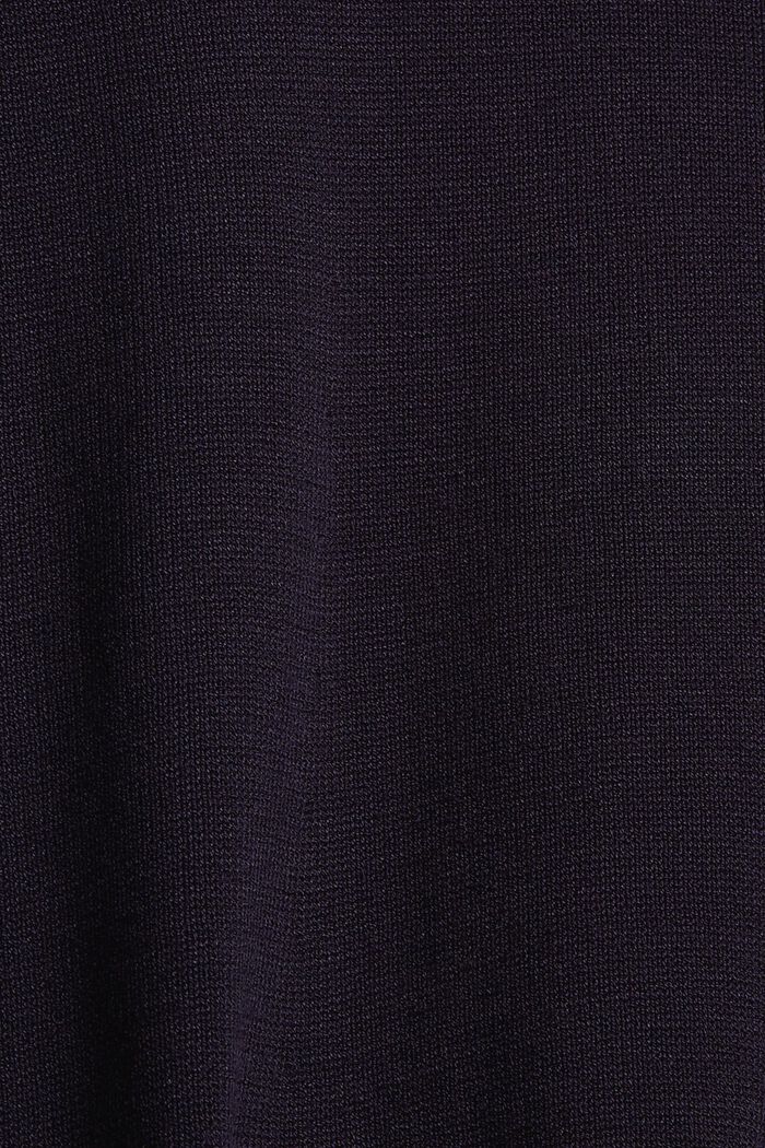 Pletené šaty v áčkové linii, vlákna LENZING™ ECOVERO™, NAVY, detail image number 4
