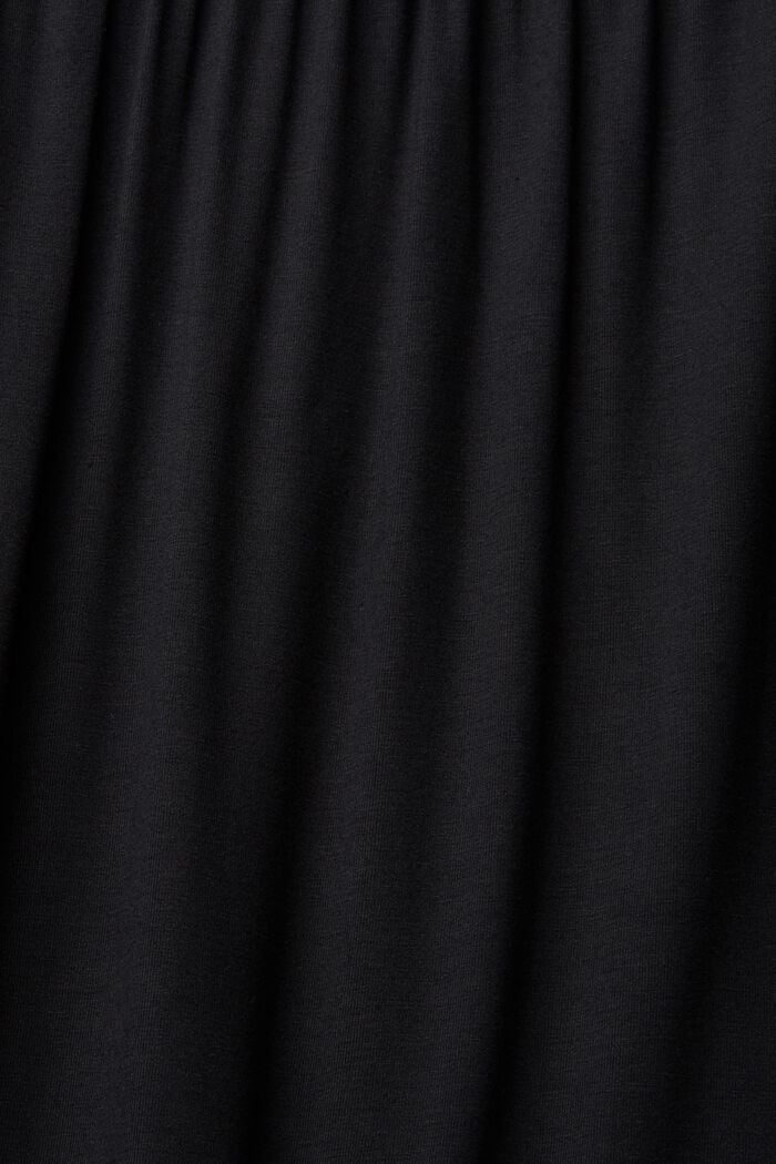 Midi šaty z žerzeje, LENZING™ ECOVERO™, BLACK, detail image number 1