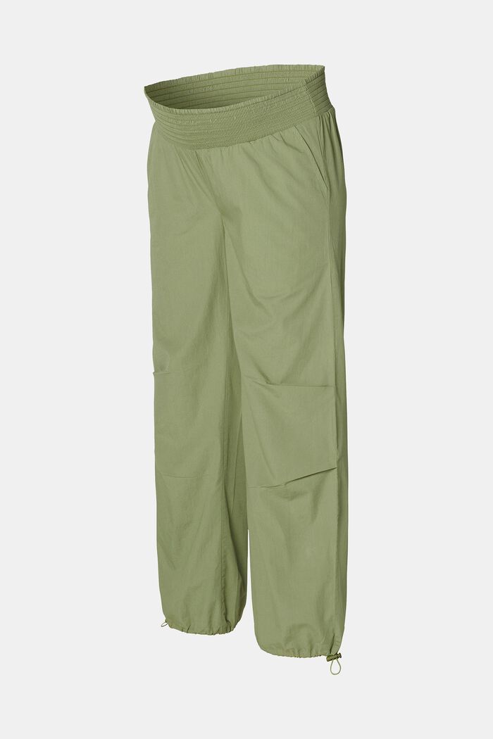 MATERNITY Kalhoty s pasem pod bříško, OLIVE GREEN, detail image number 4